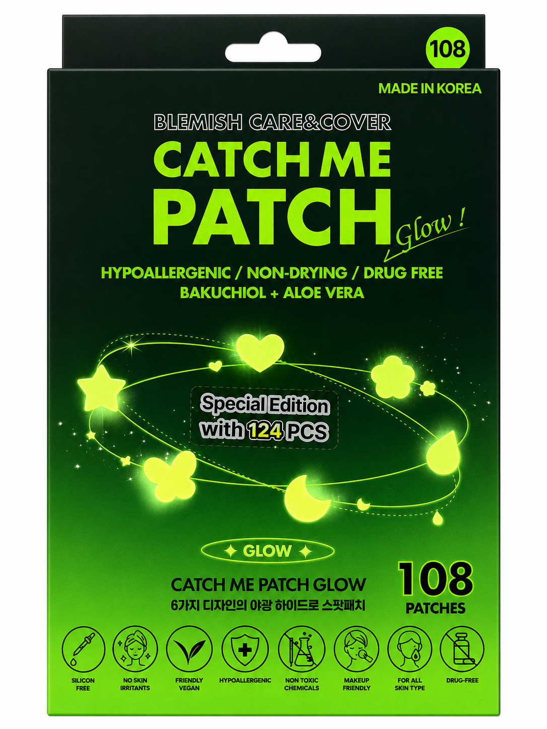 CATCHME Anti-Pickel Patches Glow -108 Stück